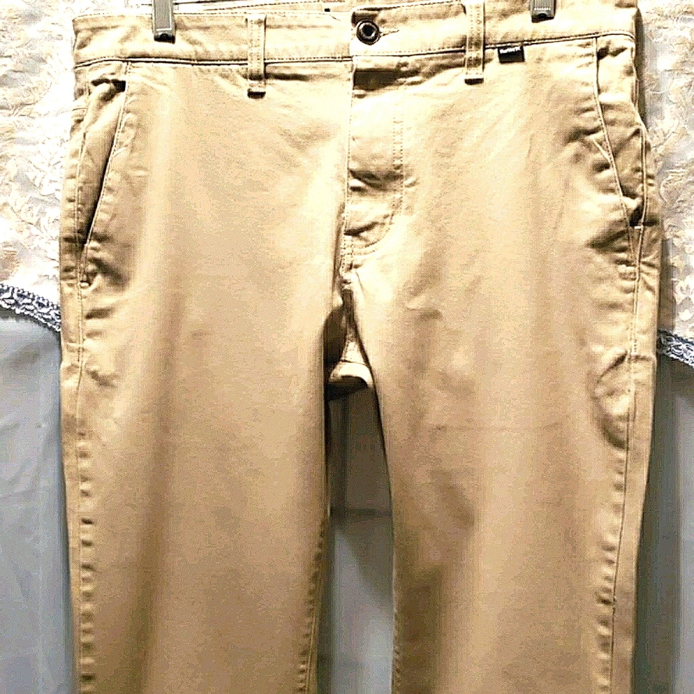 MEN HURLEY KHAKI PANTS SZ 34W